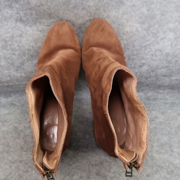 Madewell Shoes Womens 11 Bootie Leather Block Heel Pauline Fashion Boho Boot Zip - Picture 6 of 16